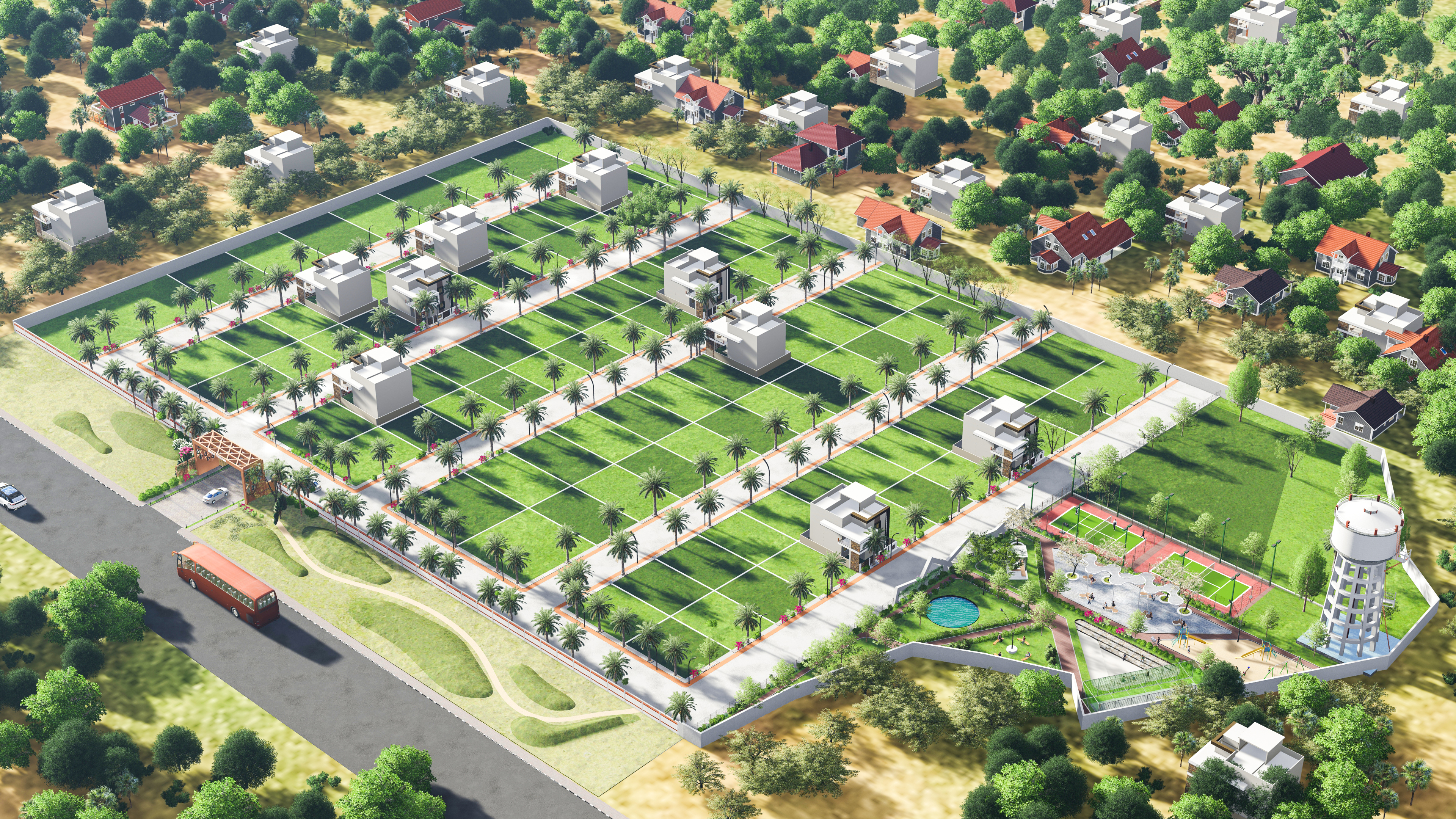 Amidst Fully Developed Area